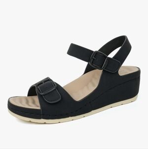ORTOREX Women Arch Support Wedge Sandals Comfortable Waking Sandals